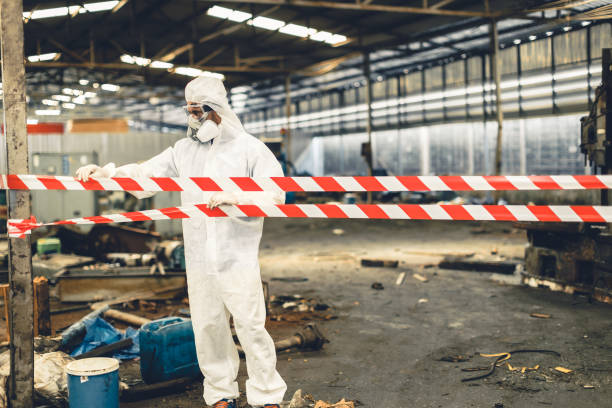 Professional Odor Removal technician working in Flat Rock, MI